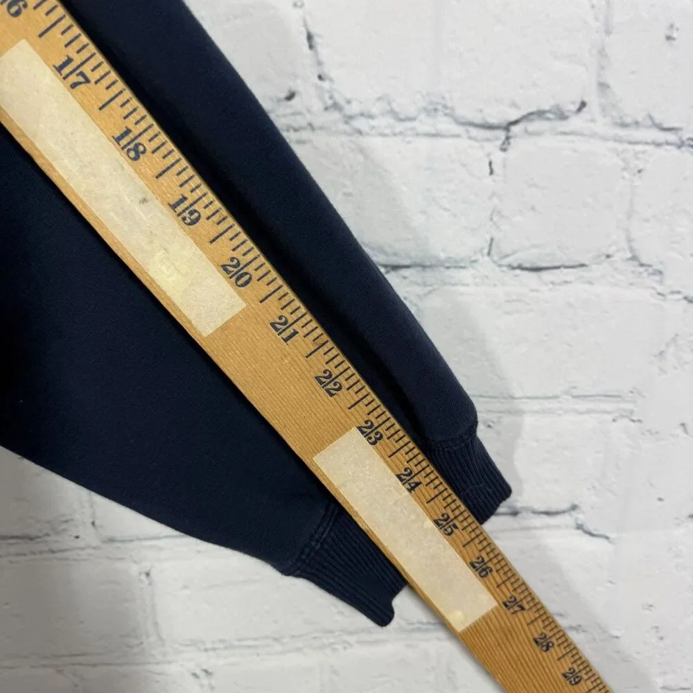 Lululemon LA Puff Sleeve Cropped Sweatshirt Size 4 Navy Athleisure Pullover